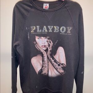 Black size medium. Playboy crewneck